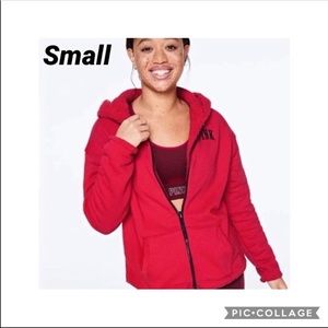 VS PINK zip up reversible hoodie sweater small